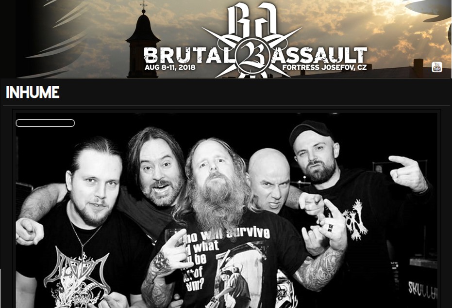 Inhume @ Brutal Assault 2018